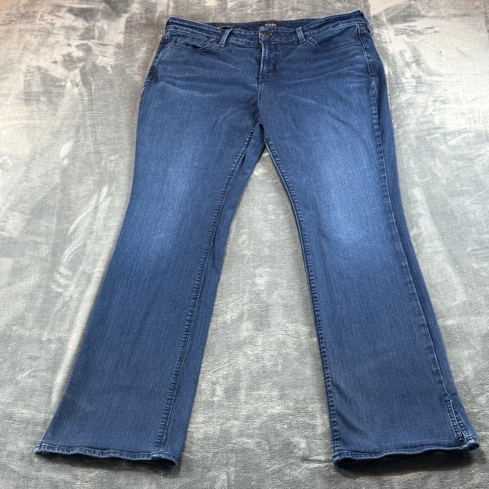 NYDJ Billie Mini Bootcut Jeans‎ Womens 16 High Rise Lift Tuck Stretch Denim